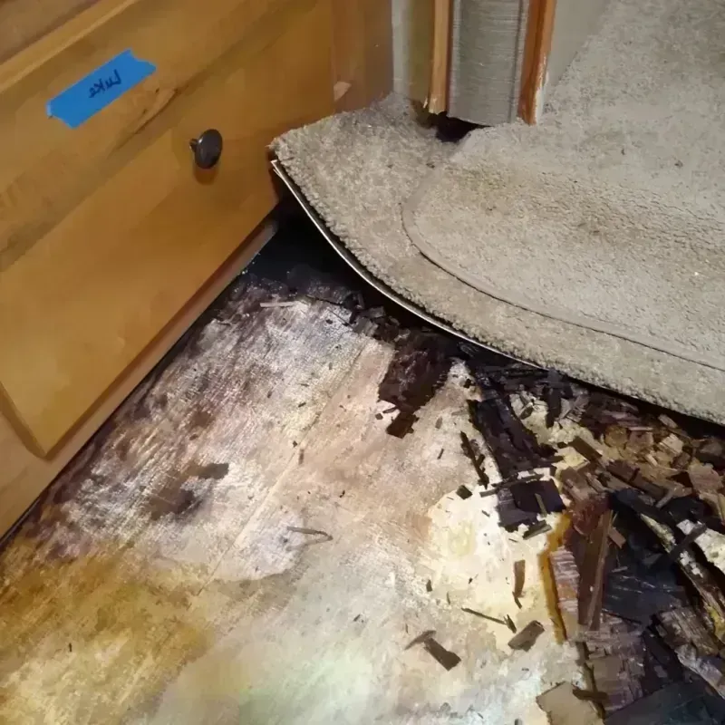 Wood Floor Water Damage in Oil City, PA